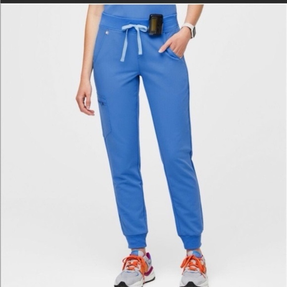 High Waisted Zamora Jogger Capri Blue